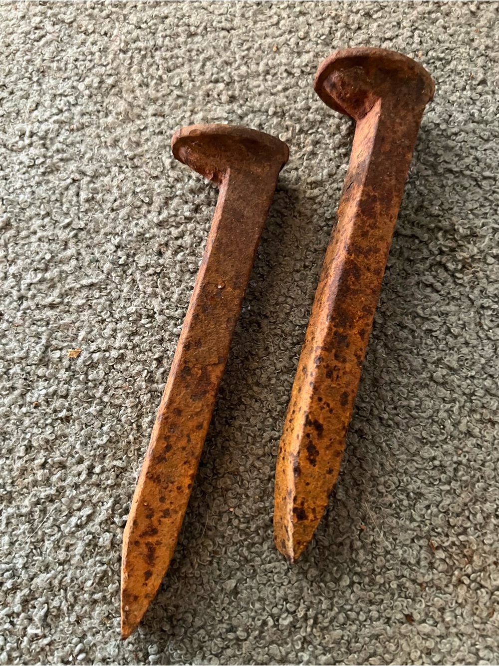 Rustic Iron Railroad Spike Décor (Pair)